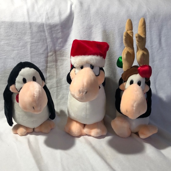 Vintage Dakin Penguins Set of 3 Christmas Stuffed Animals The Washington Post - Picture 2 of 8